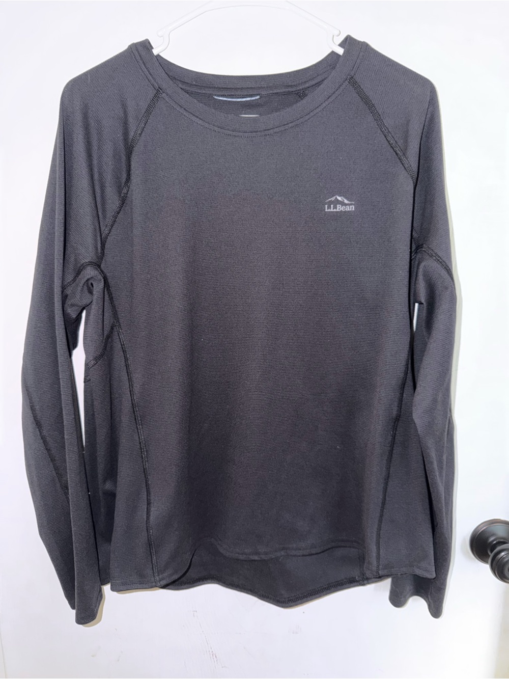 L.L. Bean Long-Sleeve Crew Shirt - Black